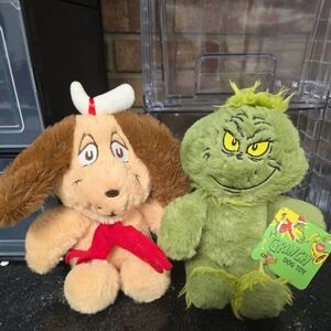 Grinch and Dog Plush Toy Set